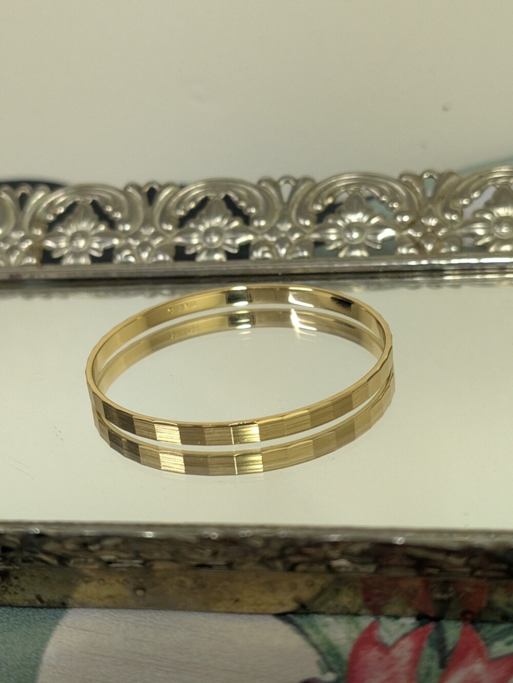 Vintage Monet  Gold Bangle Bracelet